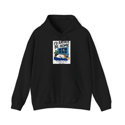 Cozy Camper Hoodie - "I'd Rather Be Home" RV Camping Sweatshirt