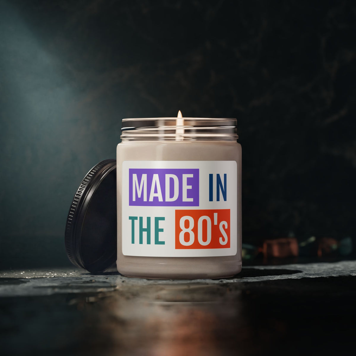 Made in the 80's Scented Soy Candle | 9oz Retro Typography