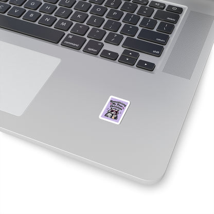 Romanticizing My Poor Decisions sticker | Kiss-cut sticker, raccoon design