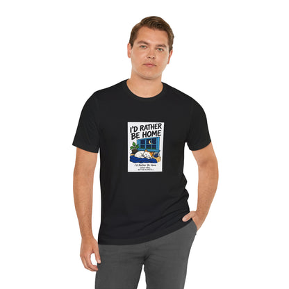 I'd Rather Be Home Cat T-Shirt — Cozy Night In Graphic Tee