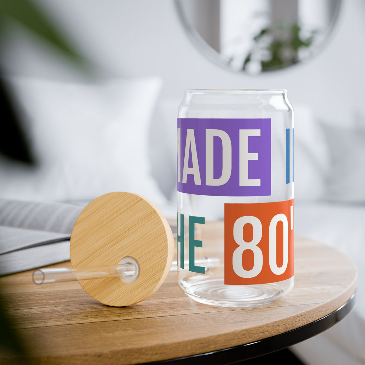 Made in the 80s Sipper Glass | 16oz Clear Tumbler with Straw