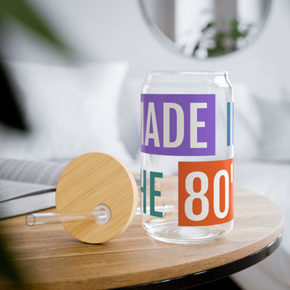 Made in the 80s Sipper Glass | 16oz Clear Tumbler with Straw