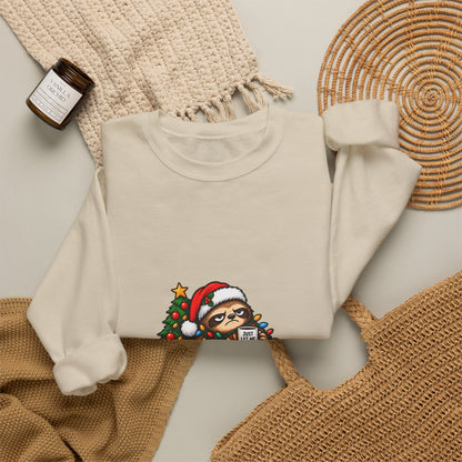 Holiday Sweatshirt - Festive Against My Will Christmas Crewneck
