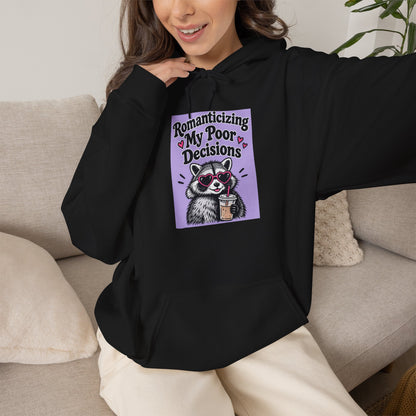 Respecting My Peace hoodie | Meditation Cat illustration, purple graphic