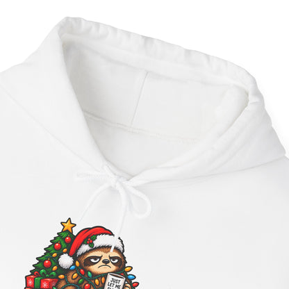 Festive Against My Will Hoodie — Funny Grumpy Christmas Sweatshirt