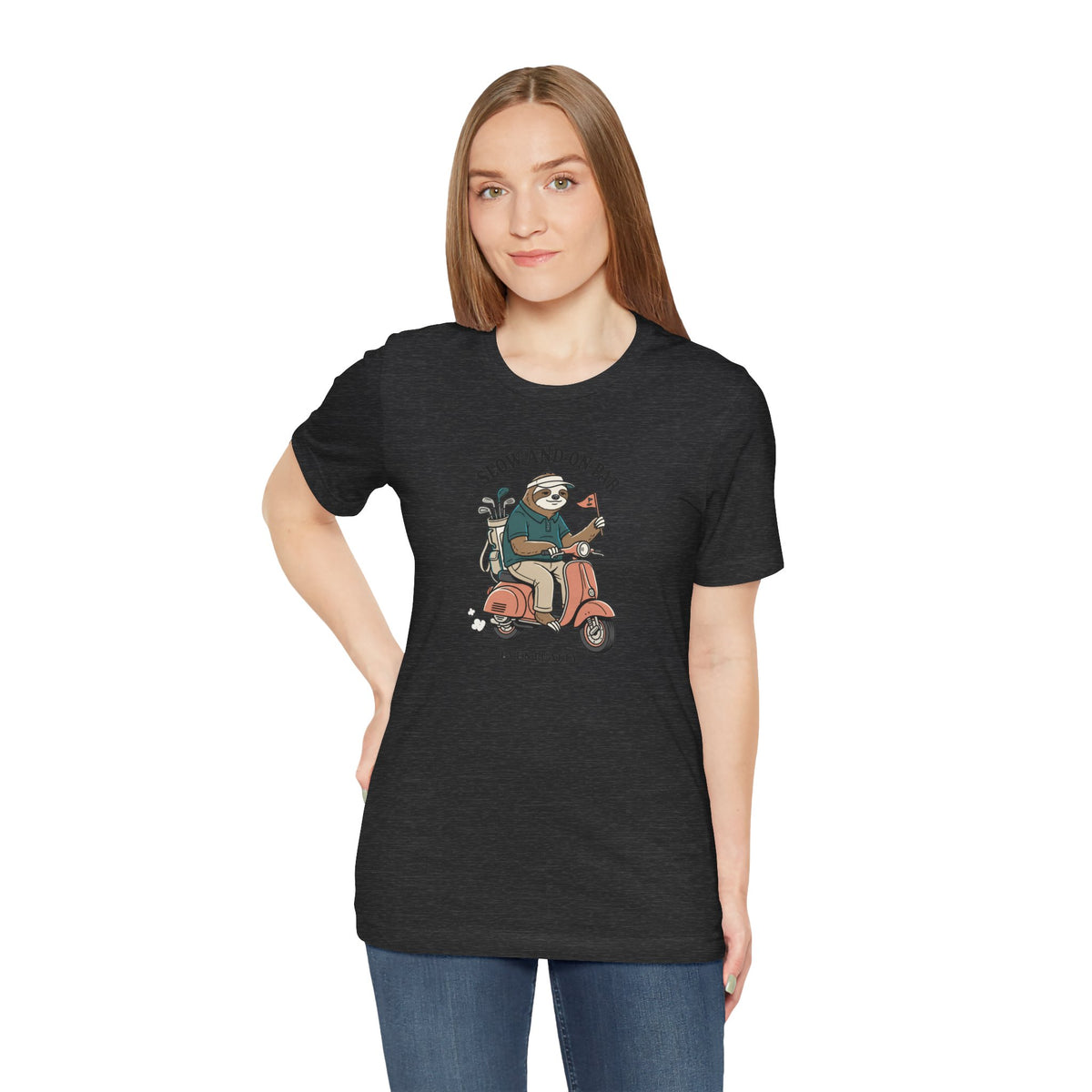 Slow and On Par Sloth Golfer T-Shirt