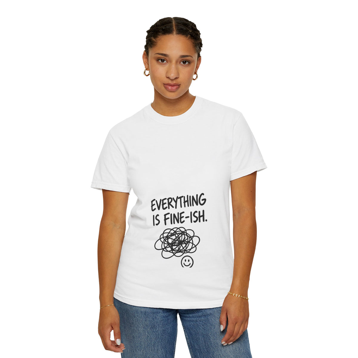 Everything Is Fine-ish T-Shirt — Funny Mental Health Tee