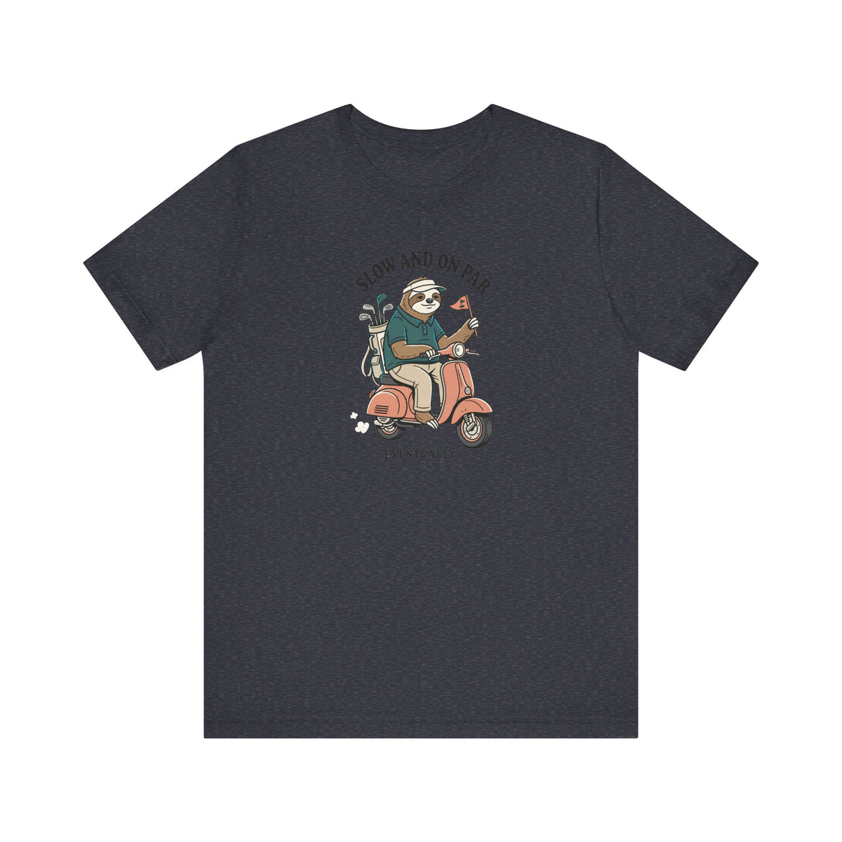 Slow and On Par Sloth Golfer T-Shirt
