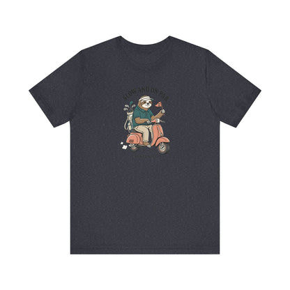 Slow and On Par Sloth Golfer T-Shirt