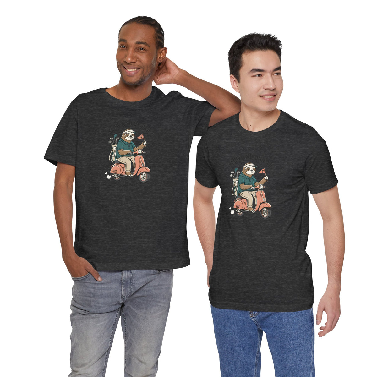 Slow and On Par Sloth Golfer T-Shirt