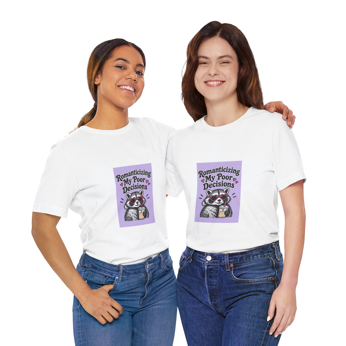 Romanticizing My Poor Decisions raccoon tee | Graphic T-Shirt
