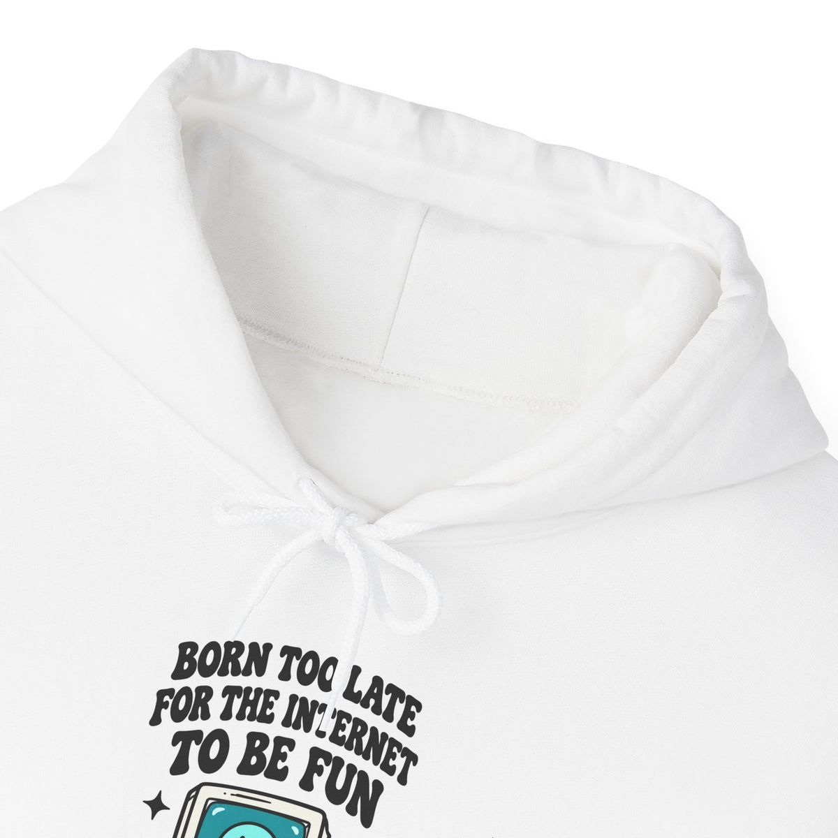 Vintage Laptop 'Too Loud To Be Heard' Hoodie | Retro Tech Graphic