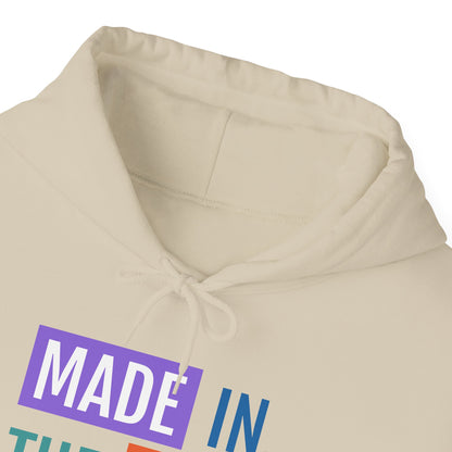 Made in the 80s Hoodie | Retro Text 1980s Nostalgia Sweatshirt
