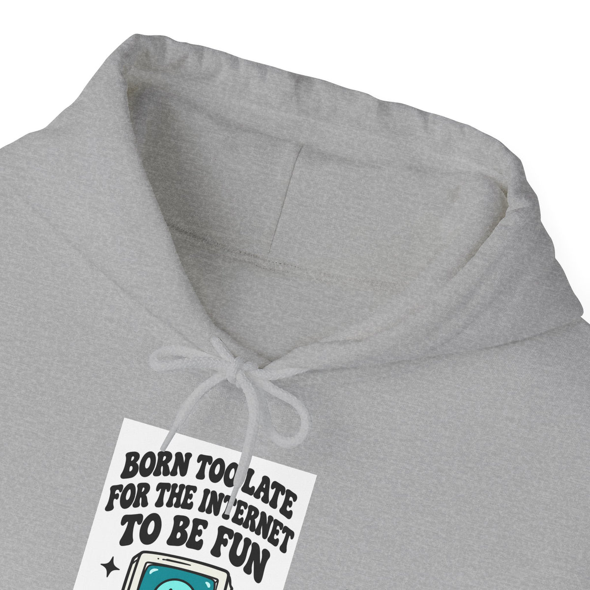 Vintage Laptop 'Too Loud To Be Heard' Hoodie | Retro Tech Graphic