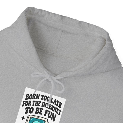 Vintage Laptop 'Too Loud To Be Heard' Hoodie | Retro Tech Graphic