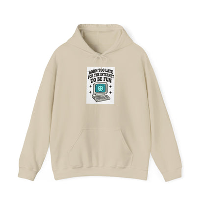 Vintage Laptop 'Too Loud To Be Heard' Hoodie | Retro Tech Graphic