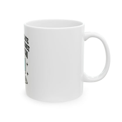 Funny Retro Computer Mug - "Born Too Late for the Internet to Be Fun" Ceramic Coffee Cup (11oz/15oz)