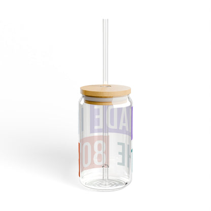 Made in the 80s Sipper Glass | 16oz Clear Tumbler with Straw