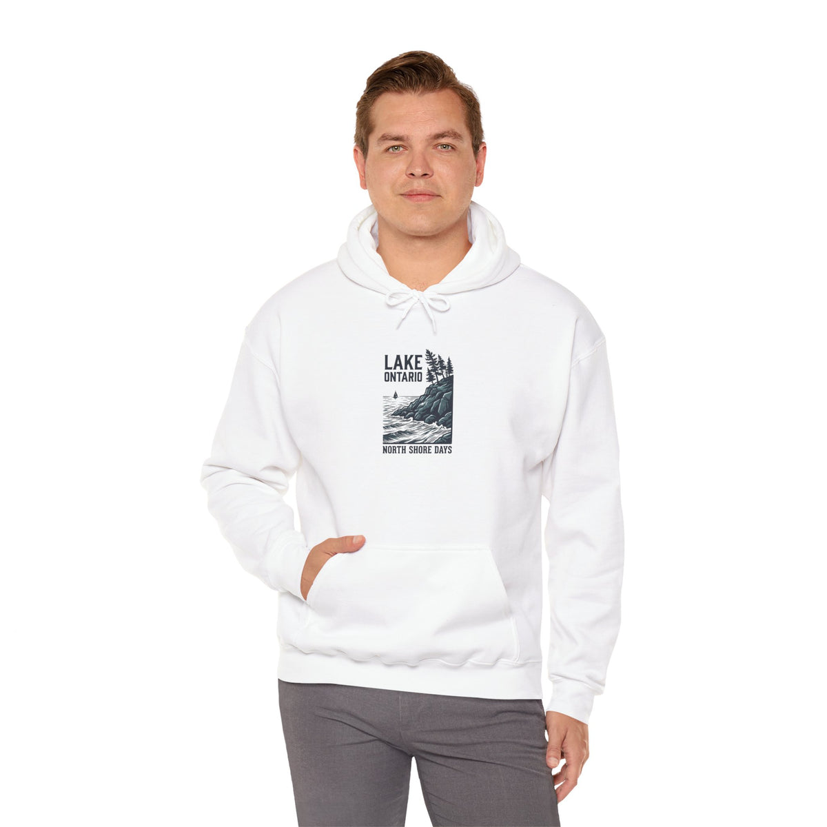 Lake Ontario North Shore Days hoodie | vintage lakeside nature graphic