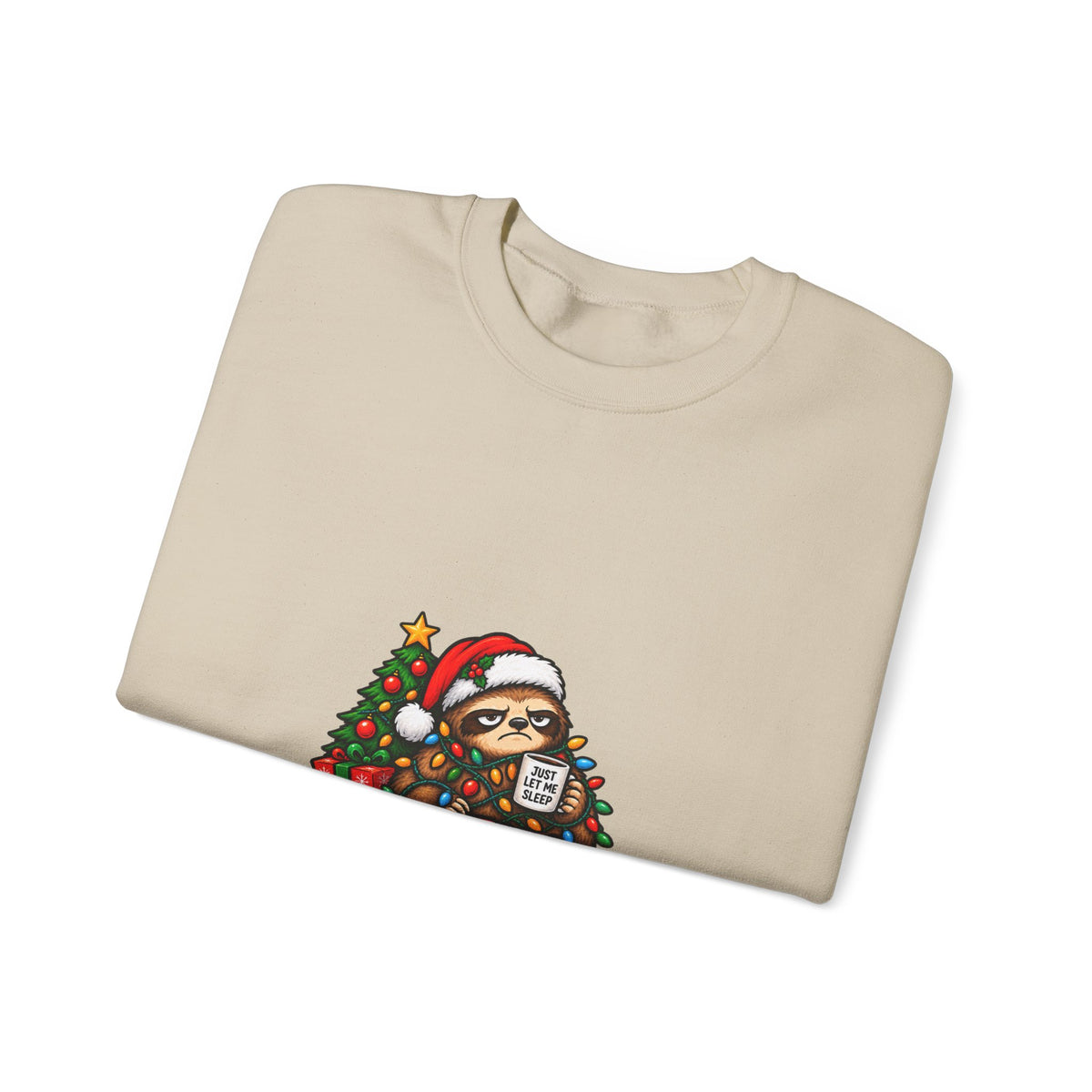 Holiday Sweatshirt - Festive Against My Will Christmas Crewneck