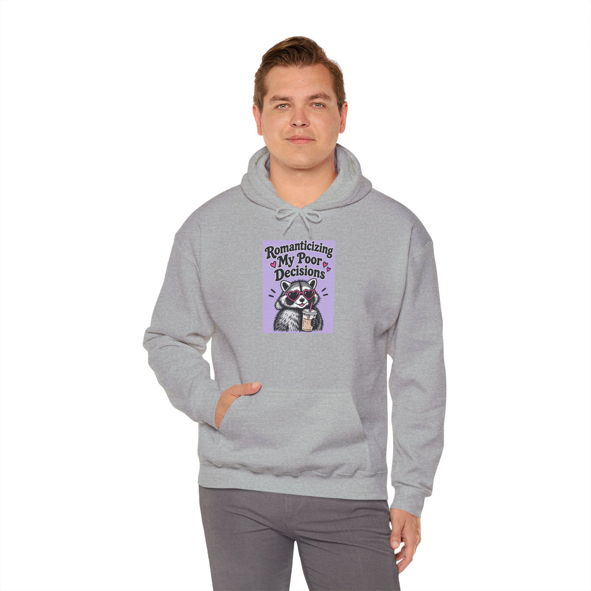 Respecting My Peace hoodie | Meditation Cat illustration, purple graphic