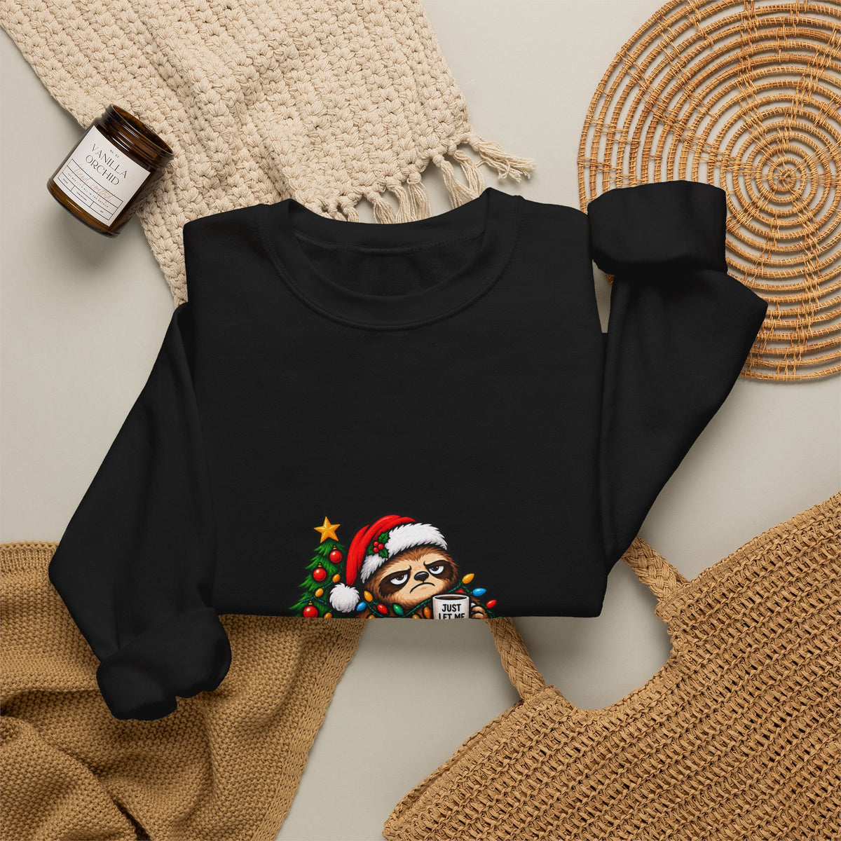 Holiday Sweatshirt - Festive Against My Will Christmas Crewneck