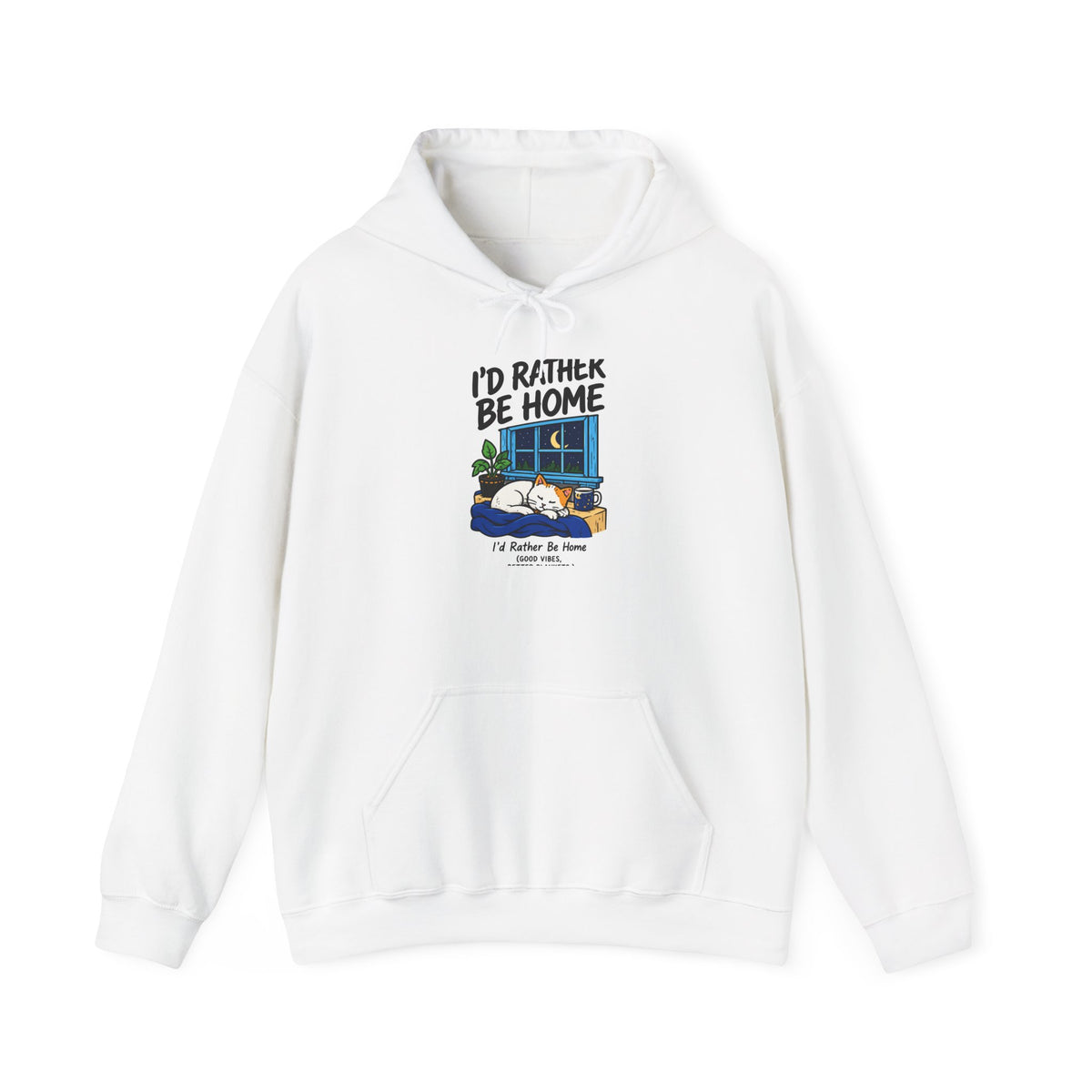 Cozy Camper Hoodie - "I'd Rather Be Home" RV Camping Sweatshirt