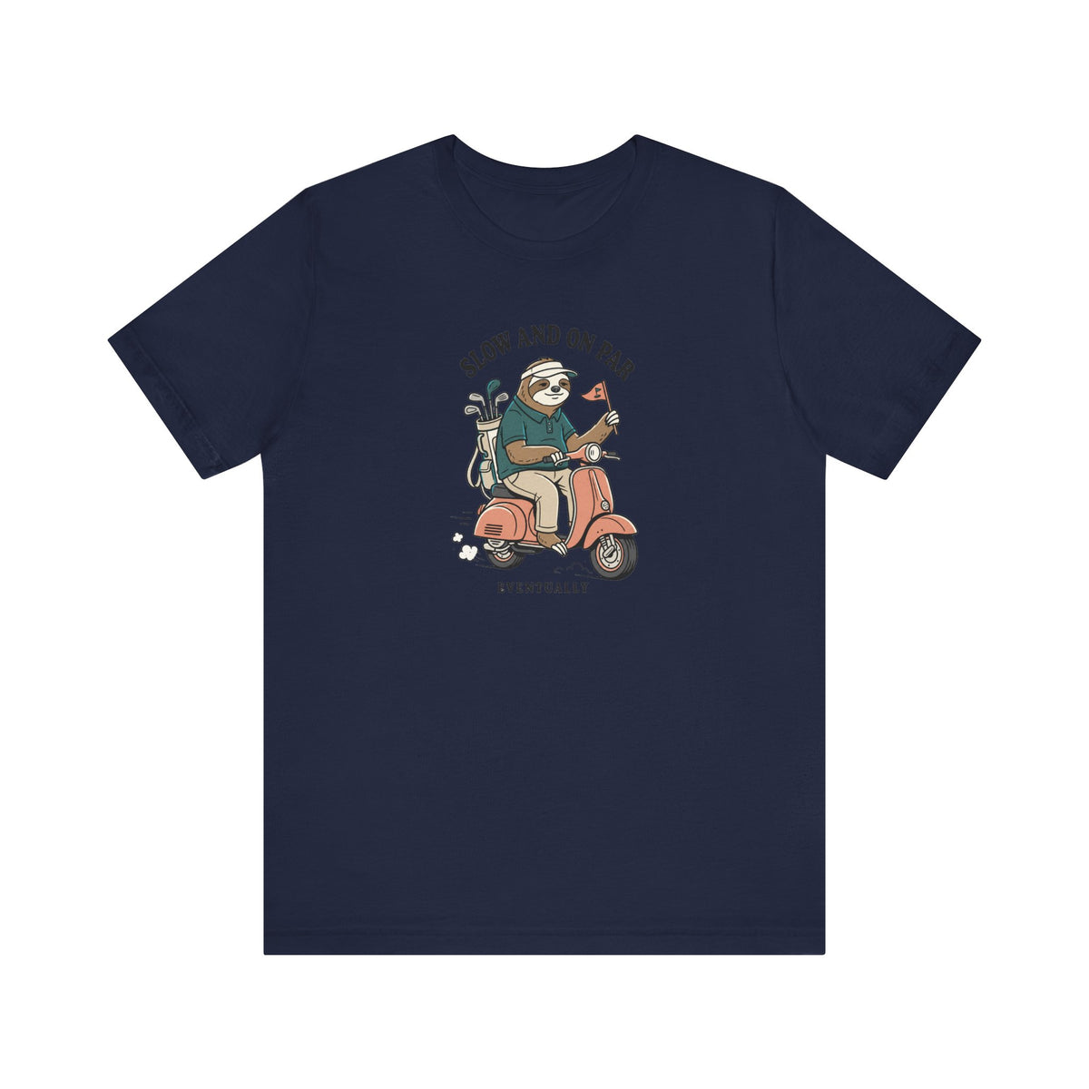 Slow and On Par Sloth Golfer T-Shirt