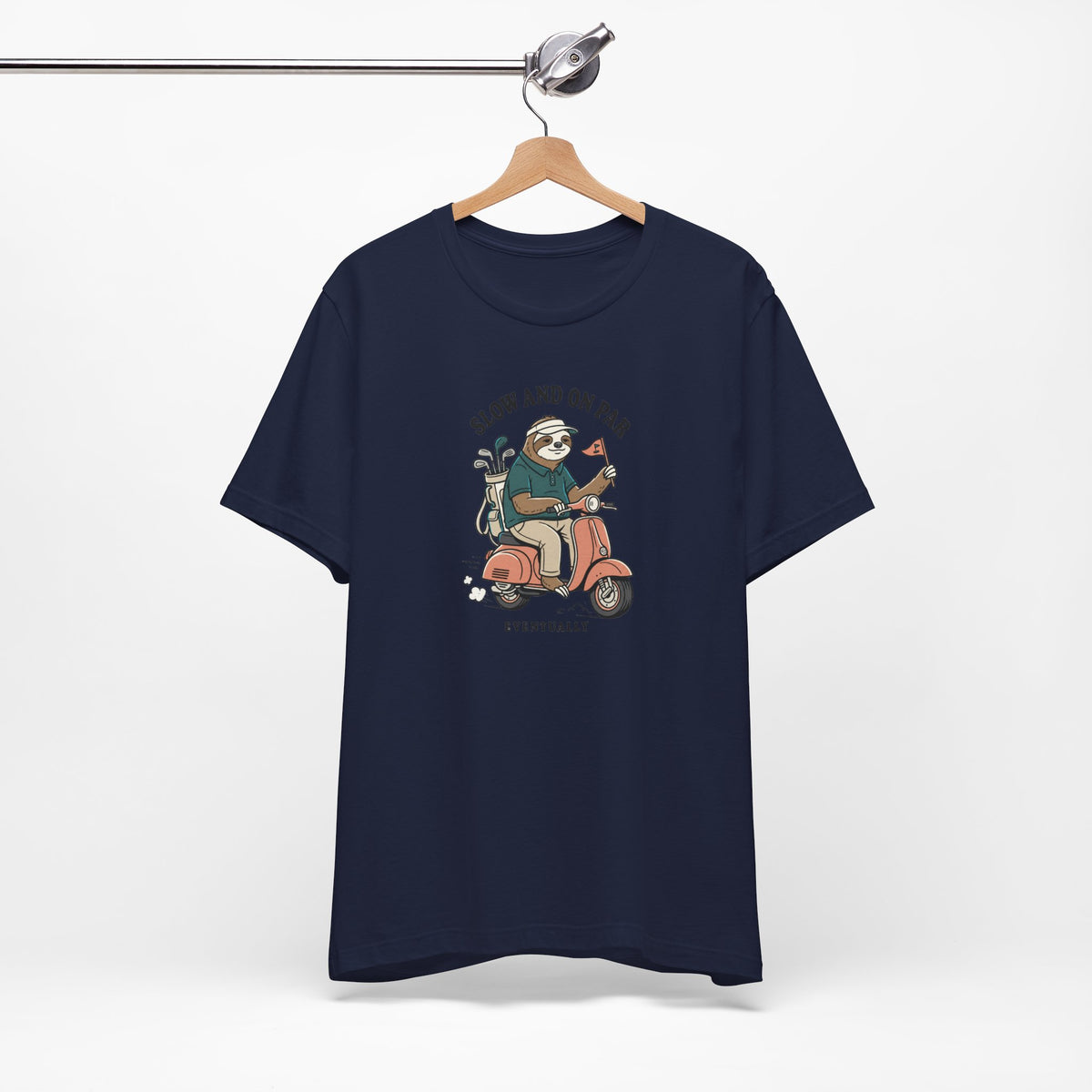 Slow and On Par Sloth Golfer T-Shirt