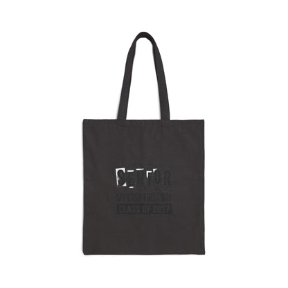 Senior Class of 2027 Cotton Tote — "Officially a Senior" Graduation Tote Bag