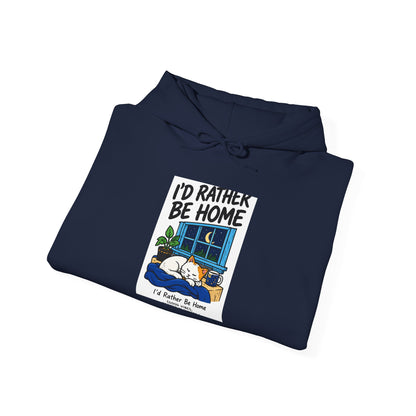 Cozy Camper Hoodie - "I'd Rather Be Home" RV Camping Sweatshirt