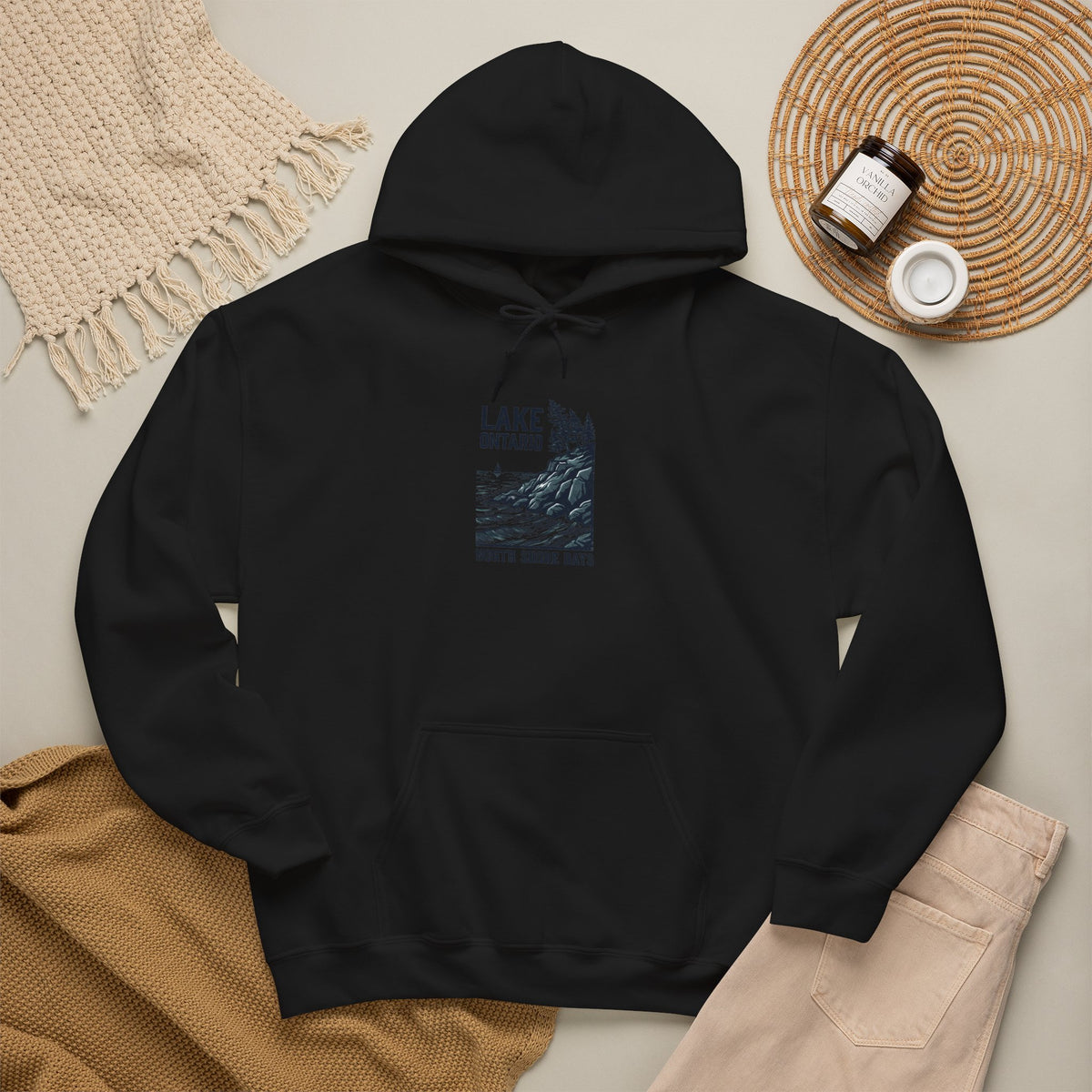 Lake Ontario North Shore Days hoodie | vintage lakeside nature graphic