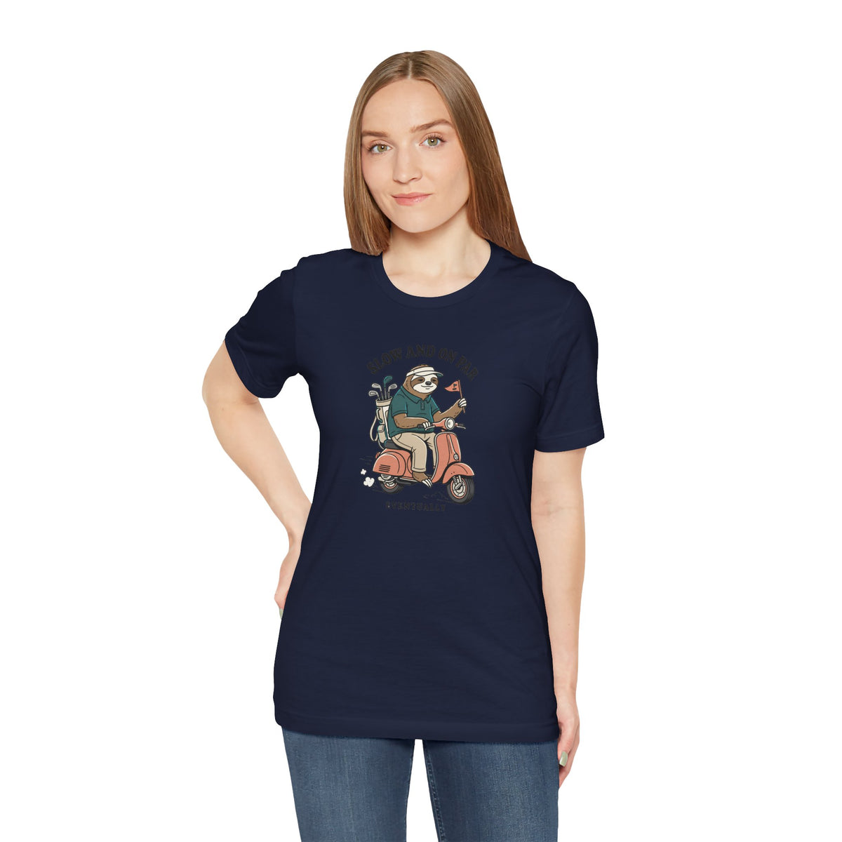 Slow and On Par Sloth Golfer T-Shirt