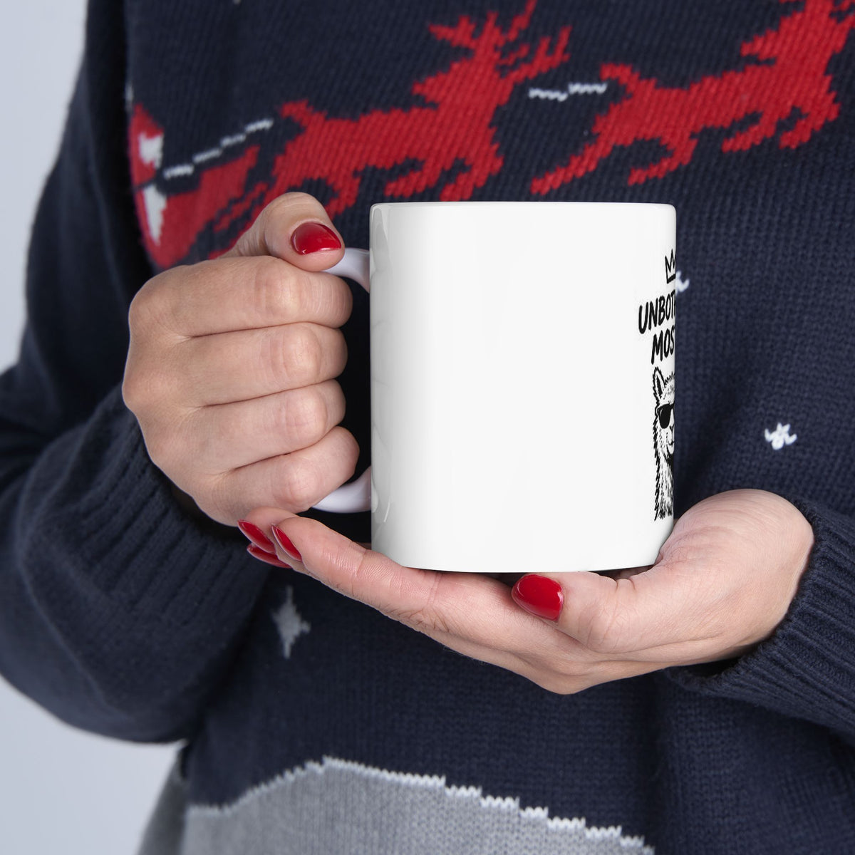 Unbothered Mostly Llama Mug | Ceramic Coffee Cup 11oz 15oz