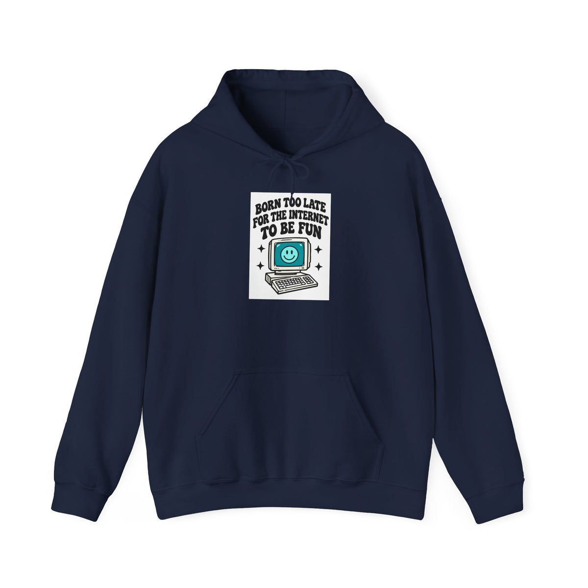 Vintage Laptop 'Too Loud To Be Heard' Hoodie | Retro Tech Graphic