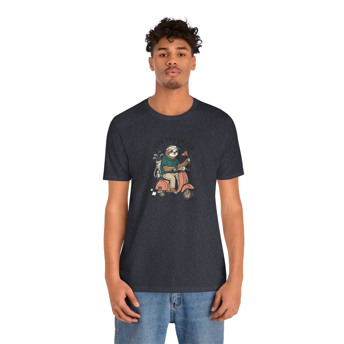 Slow and On Par Sloth Golfer T-Shirt