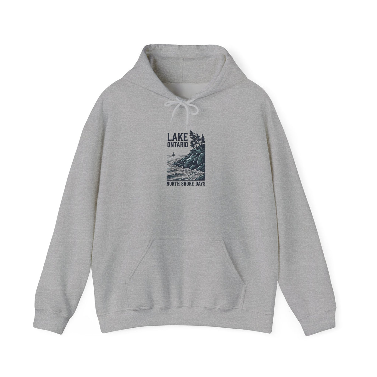 Lake Ontario North Shore Days hoodie | vintage lakeside nature graphic