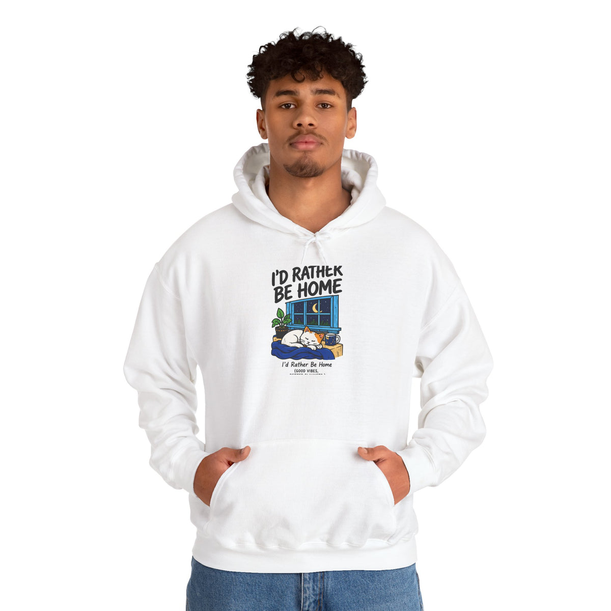 Cozy Camper Hoodie - "I'd Rather Be Home" RV Camping Sweatshirt