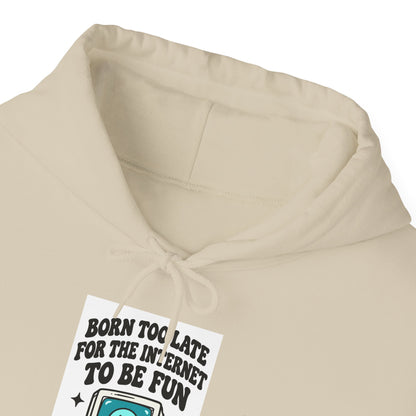 Vintage Laptop 'Too Loud To Be Heard' Hoodie | Retro Tech Graphic