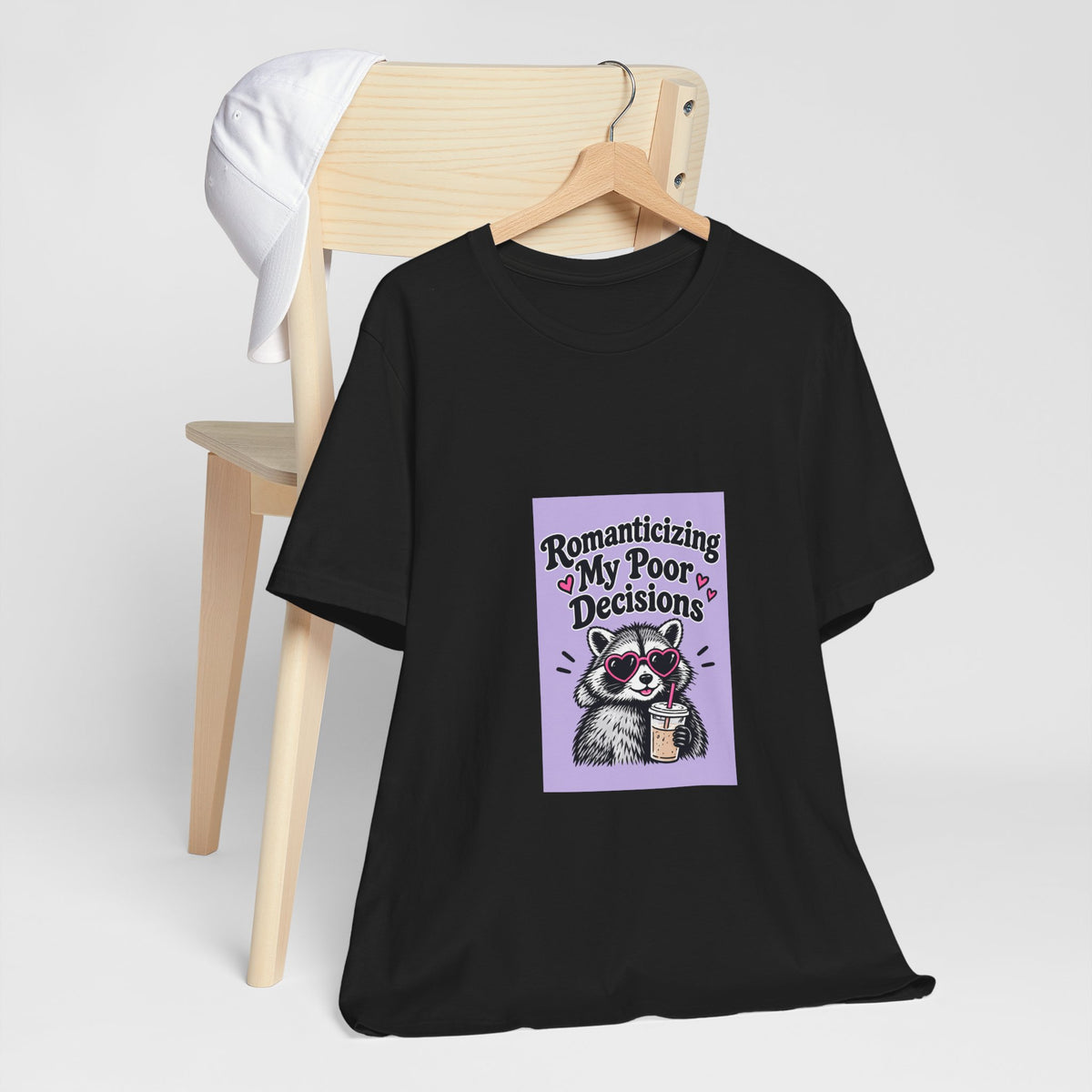Romanticizing My Poor Decisions raccoon tee | Graphic T-Shirt
