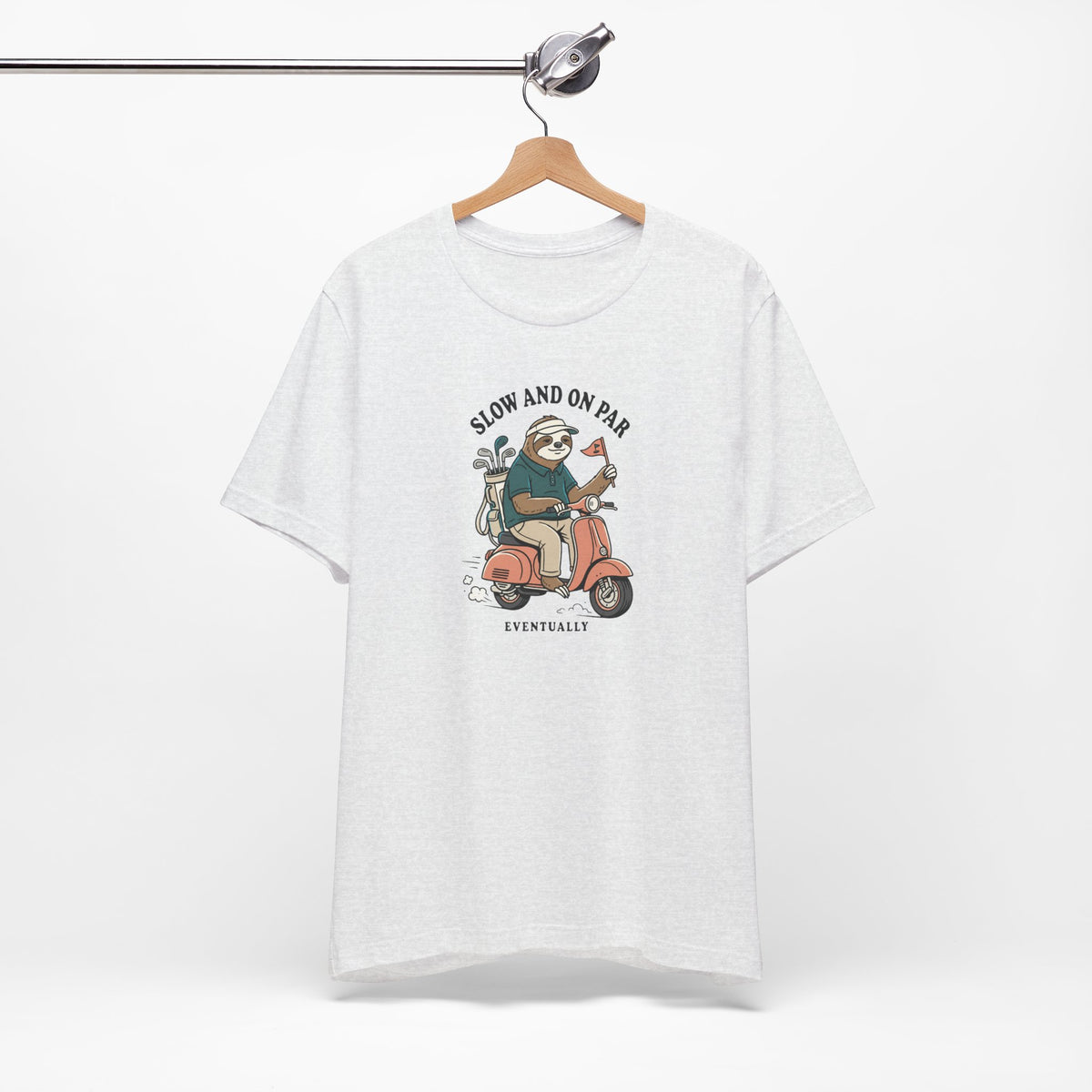 Slow and On Par Sloth Golfer T-Shirt