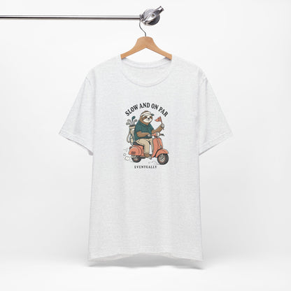 Slow and On Par Sloth Golfer T-Shirt