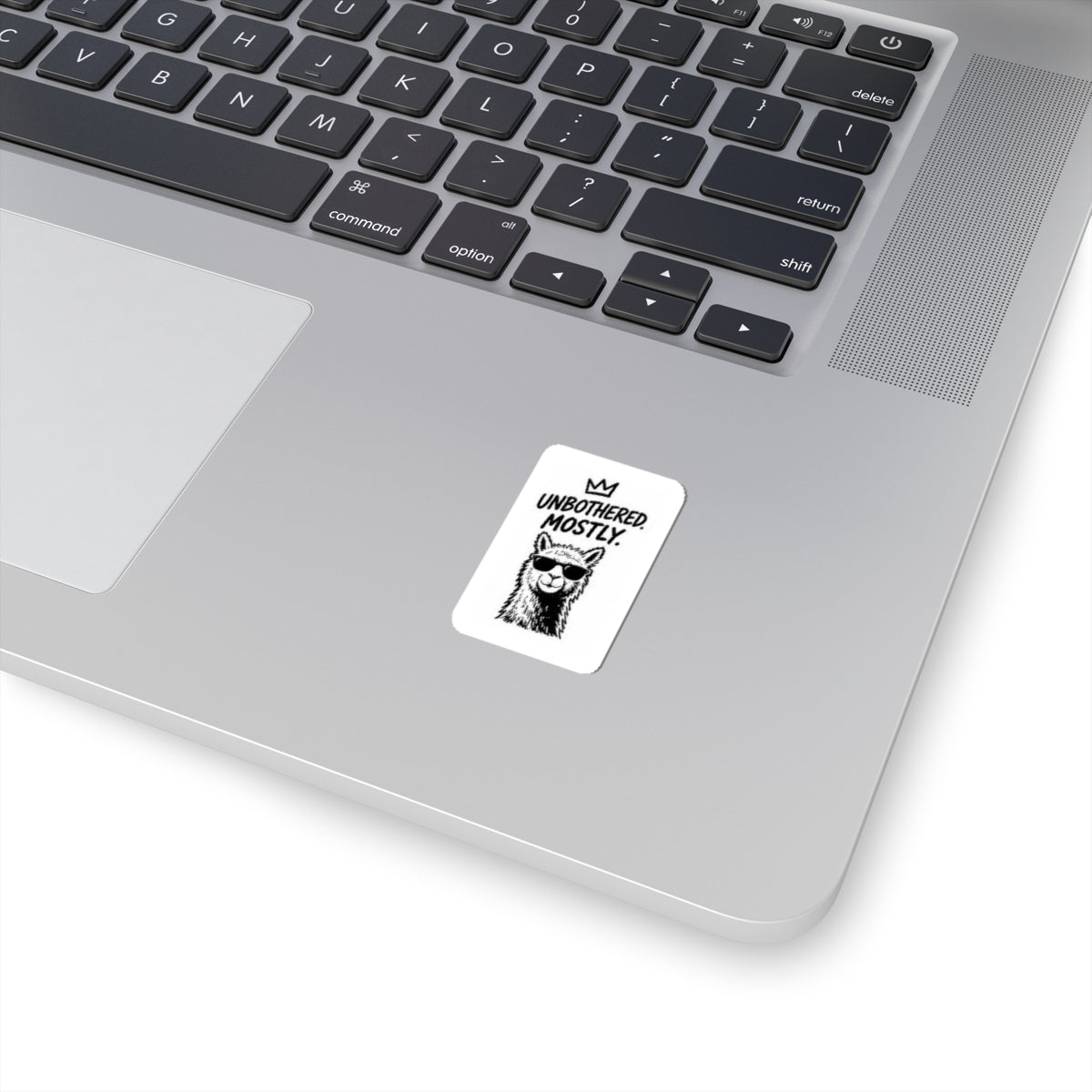 Unbothered Mostly Llama kiss-cut stickers | Cool Sunglasses Alpaca decal