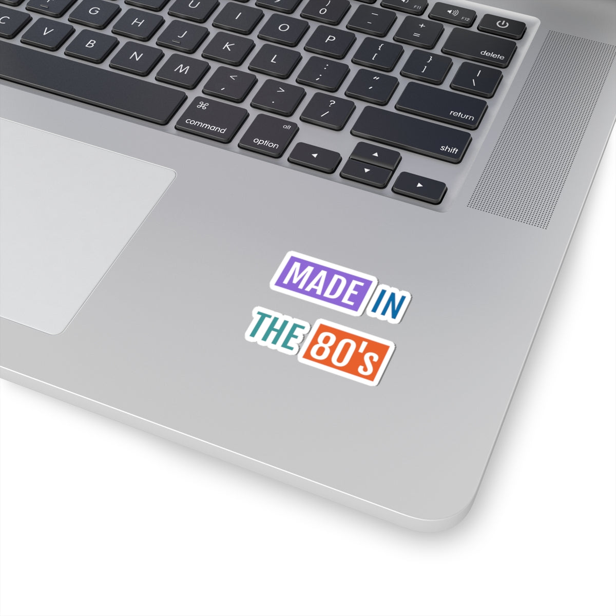 Made in the 80's Kiss-Cut Sticker | Retro 1980s Typography