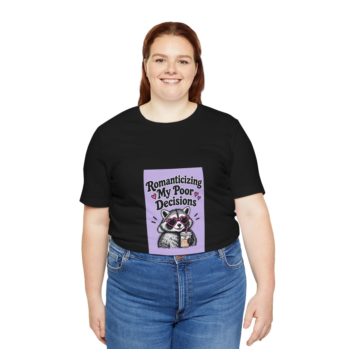 Romanticizing My Poor Decisions raccoon tee | Graphic T-Shirt