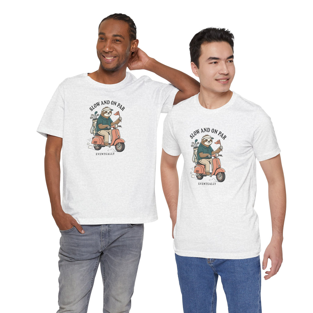 Slow and On Par Sloth Golfer T-Shirt