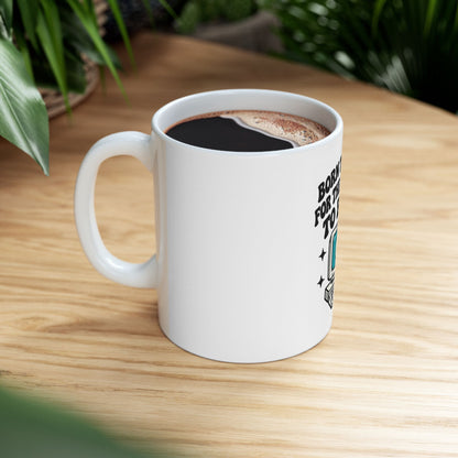 Funny Retro Computer Mug - "Born Too Late for the Internet to Be Fun" Ceramic Coffee Cup (11oz/15oz)