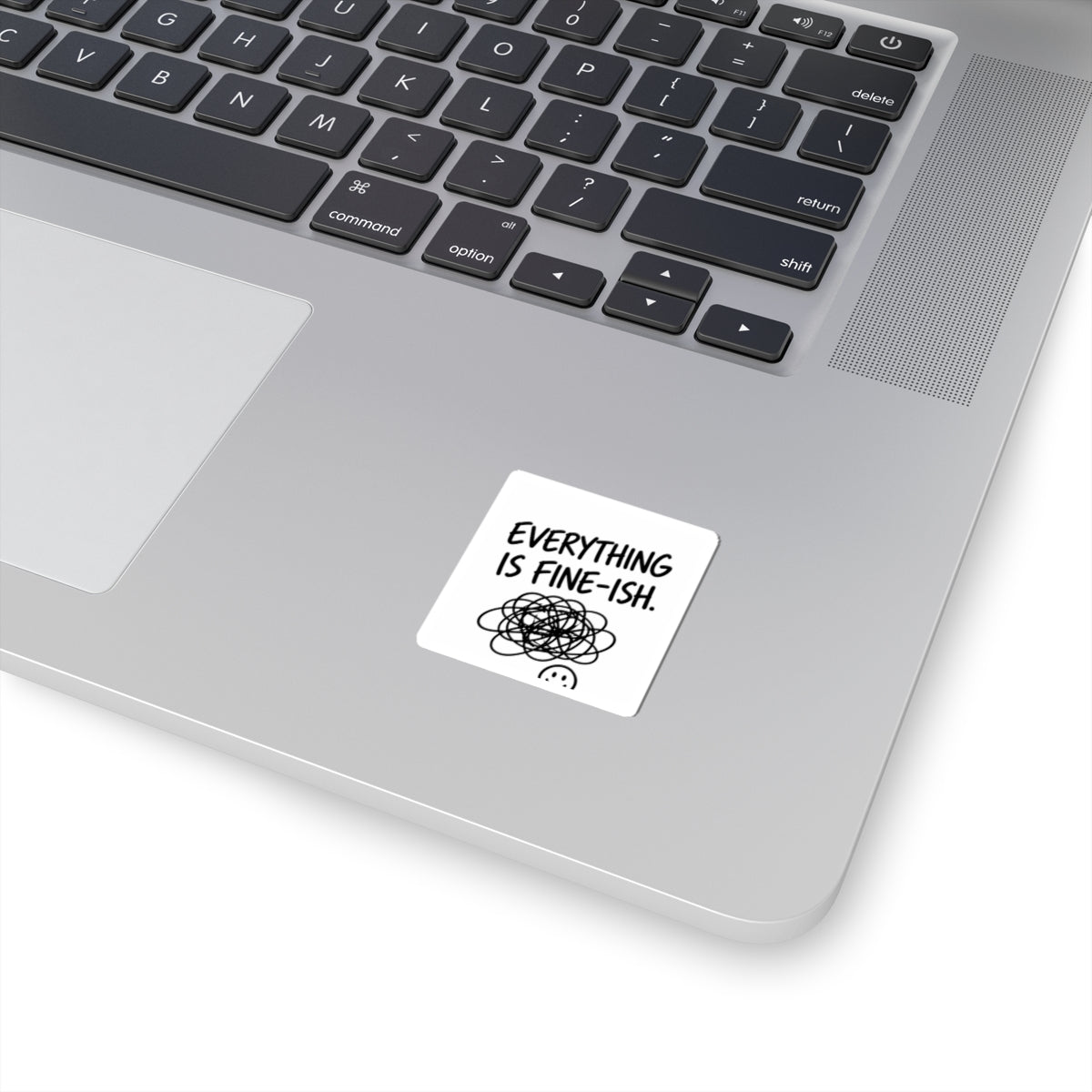 Everything Is Fine-ish Sticker — Funny Mental Health Laptop Kiss-Cut Sticker