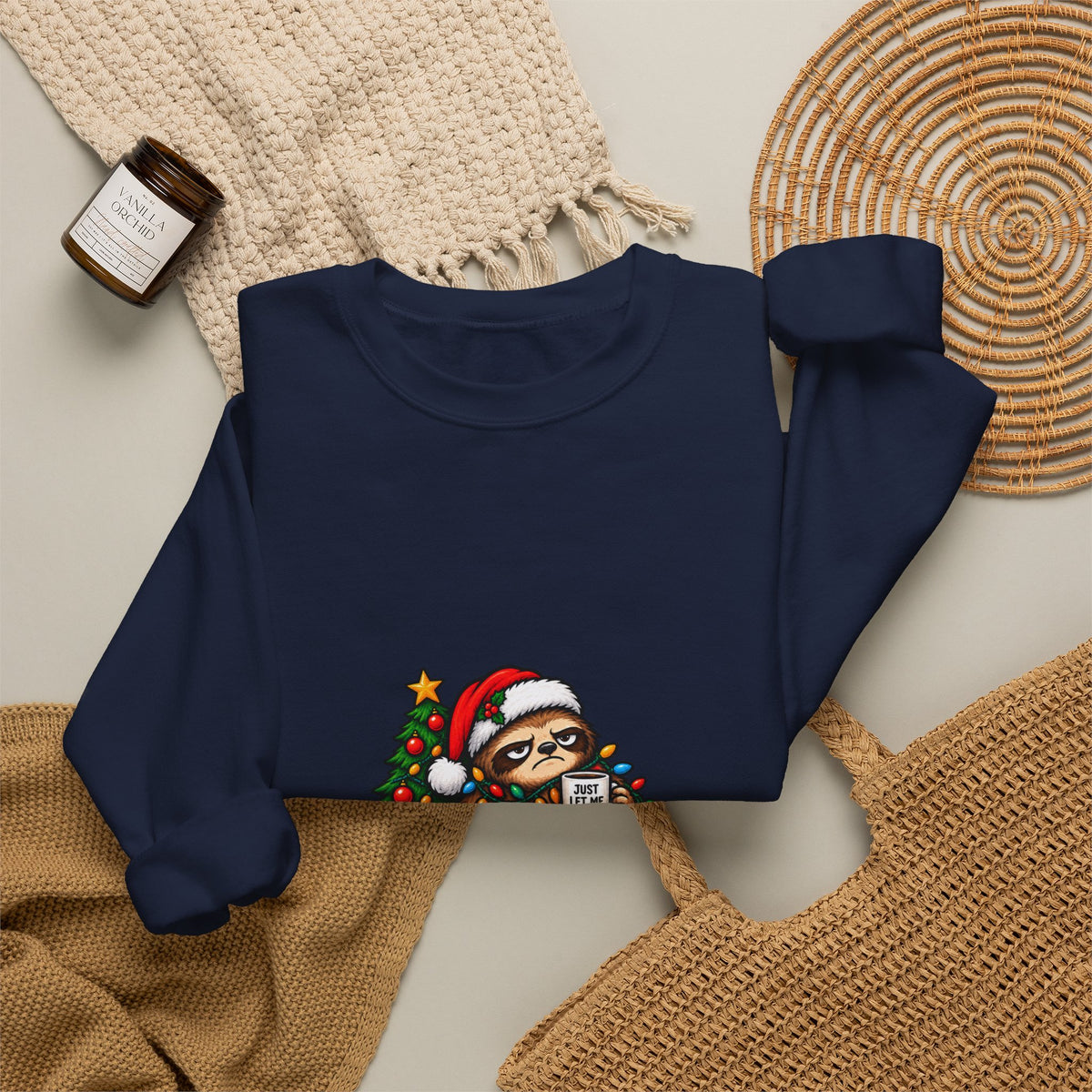 Holiday Sweatshirt - Festive Against My Will Christmas Crewneck
