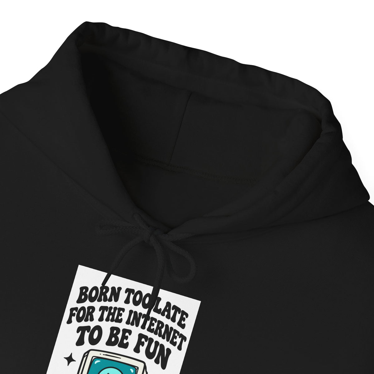 Vintage Laptop 'Too Loud To Be Heard' Hoodie | Retro Tech Graphic